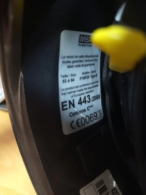 Casque de pompier MSA GALLET F1SF25 Type B