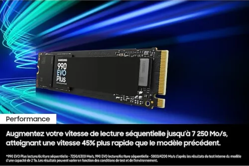 DISQUE DUR SAMSUNG SSD EVO PLUS 990 1TB