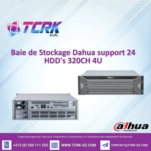 Baie de Stockage Dahua support 24 HDD's 320CH 4U DHI-EVS5124S