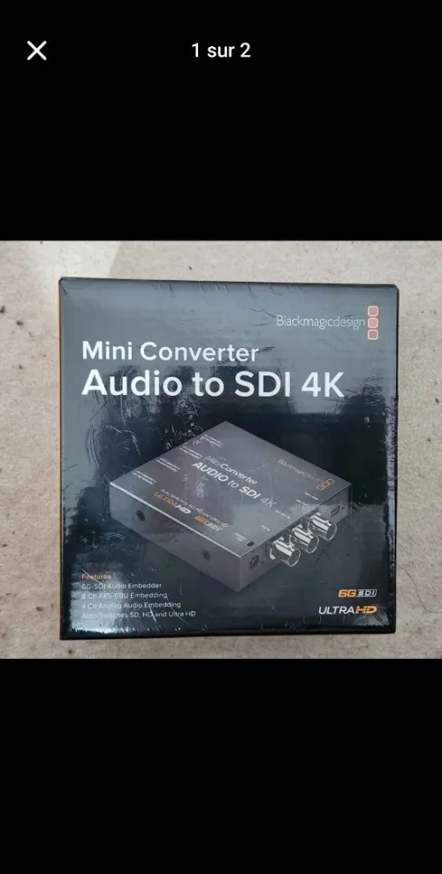 Convertisseur de signal Blackmagic Design Audio-SDI 4K