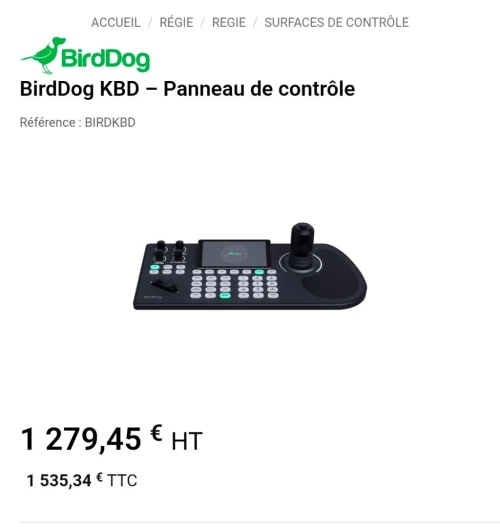 Panneau de commande  PTZ KEYBOARD