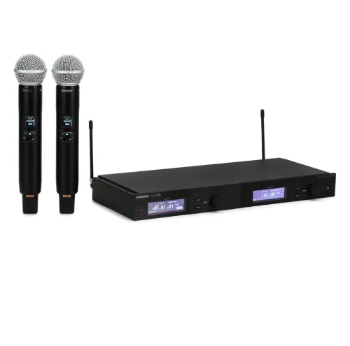 Micros sans fil avec recepteur Shure SLXD4D