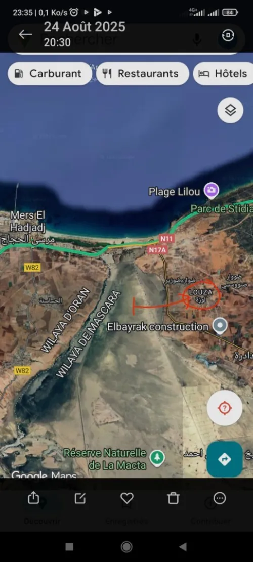 Vente Terrain Mostaganem Mostaganem