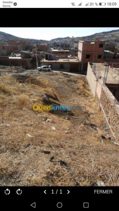 Vente Terrain Tissemsilt Theniet el had
