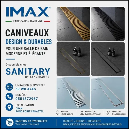 CANIVEAU  INOX ITALY IMAX