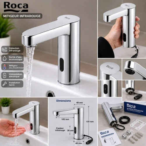 MITIGEUR LAVABO INFRAROUGE ROCA