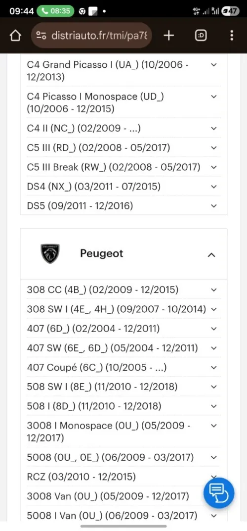 Turbo GARRETT 2.0L hdi Peugeot Citroën 136-163cv neuf