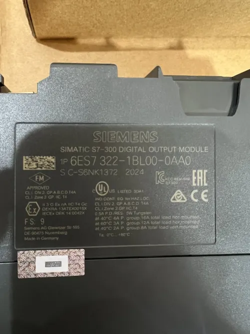 Module d'entrée siemens 6es7 321-1bl00-0aa0