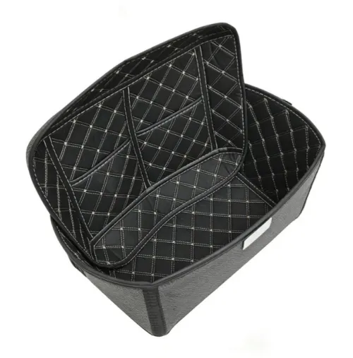 Liner 45L Cuir PU Premium pour Top Case Moto , Protection Intérieure Luxe