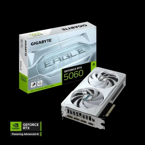 GPU NVIDIA GIGABYTE RTX 5060 EAGLE ICE OC 8GB White