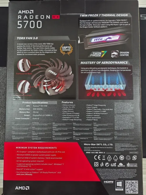 MSI RX5700 TWIN FROZR 7