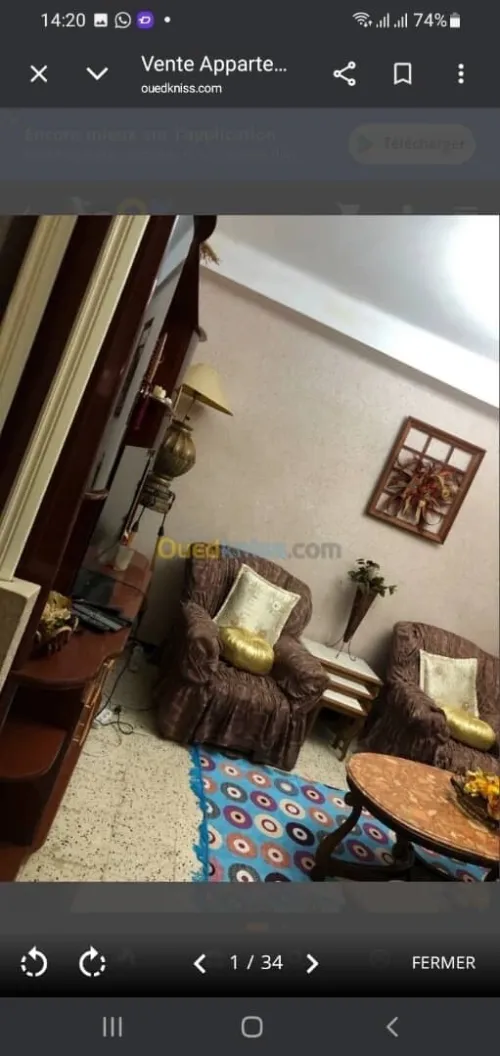 Vente Appartement F2 Alger Saoula