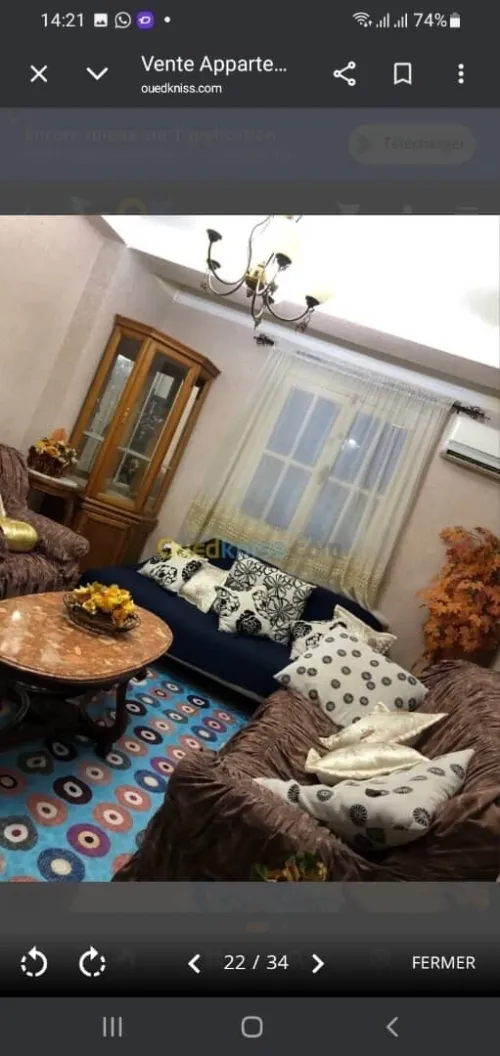 Vente Appartement F2 Alger Saoula