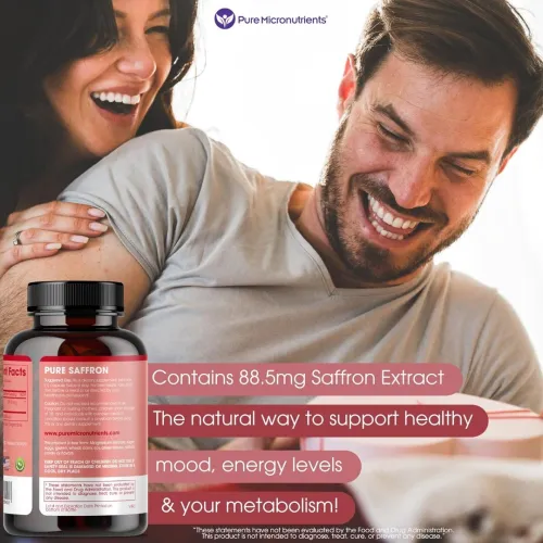 Saffron Supplements 100% Pure Saffron Extract 60 Capsules USA PRODUCT