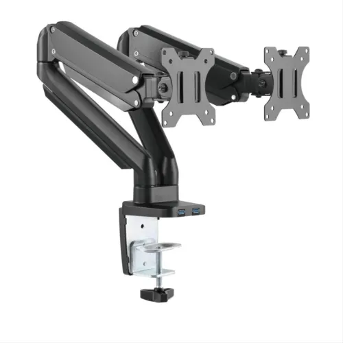 SUPPORT ECRAN TWISTED MINDS DUAL TM-26-C012U - BLACK - stand monitor -