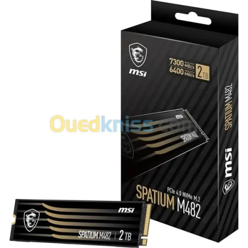SPATIUM M482 PCIe 4.0 NVMe M.2 2T Read 7300MBs Write 6400MBs