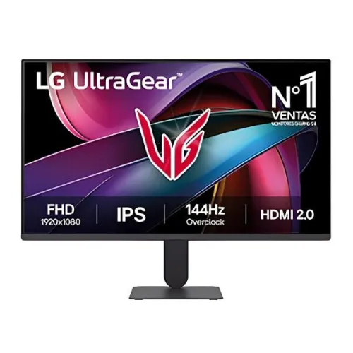 LG 24G411A-B 24 UltraGear FHD IPS 120Hz OC 144Hz 1ms MBR G-Sync Compatible HDR10 Gaming Monitor with Slim Stand
