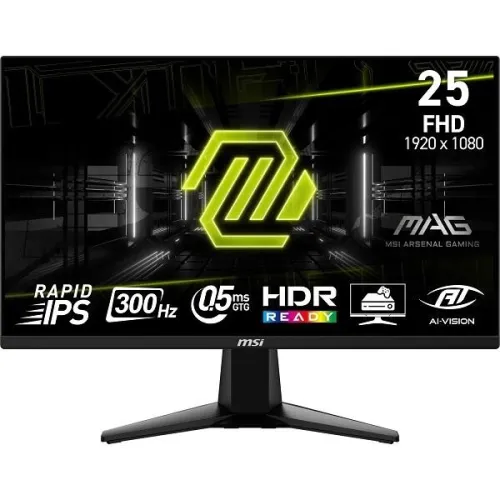 MONITEUR MSI 255XF 300HZ 25" 0.5ms Rapid IPS