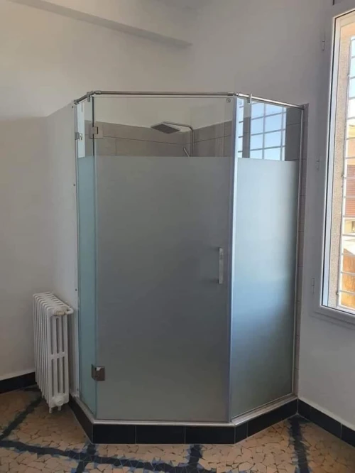 Cabine de douche en verre trempé