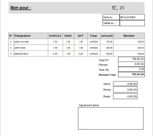 gestion des ventes et facturation