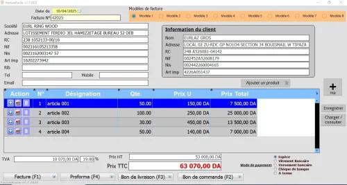 logiciel de facturation