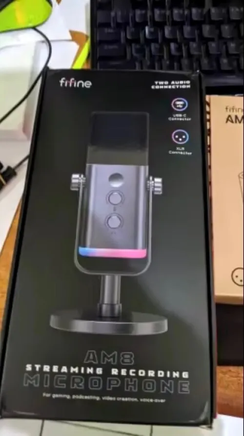 Microphone dynamique professional Fifine Ampligame Am8 xlr/usb c neuf sous emballage jamais utilisé 