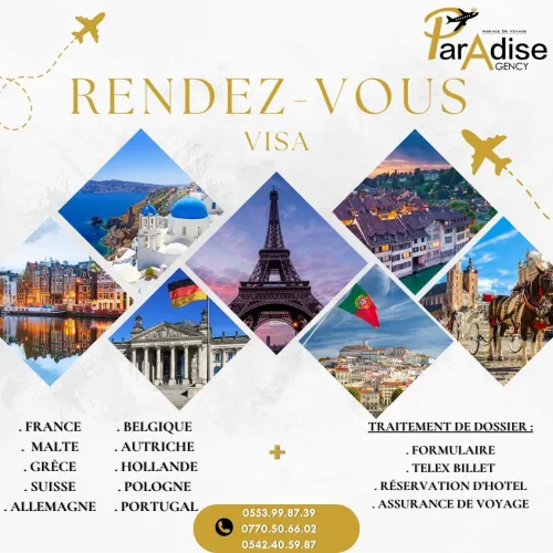 rendez-vous visa espagne/france/italie 