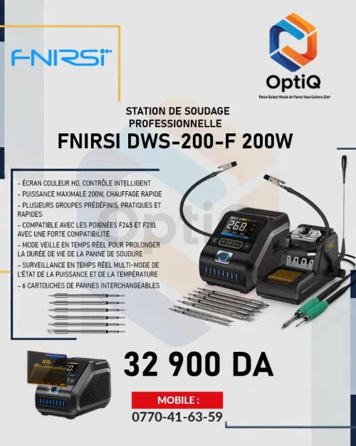 STATION DE SOUDAGE PROFESSIONNELLE FNIRSI DWS-200-F 200W