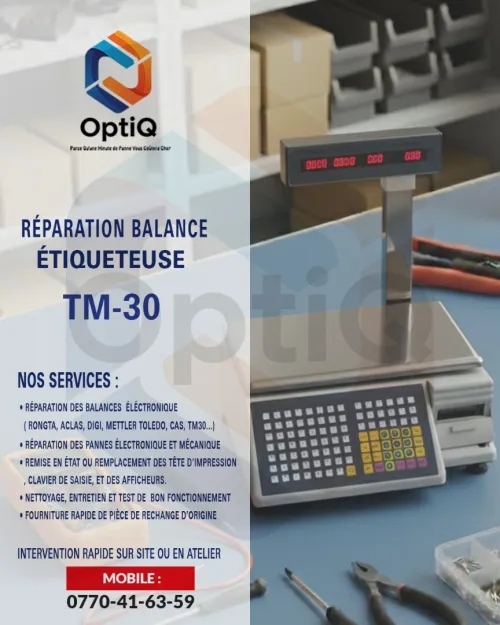 REPARATION BALANCE ETIQUETEUSE