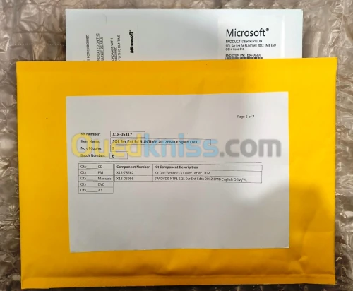 LICENSE MICROSOFT SQL SERVER 2008/2022 ORIGINAL