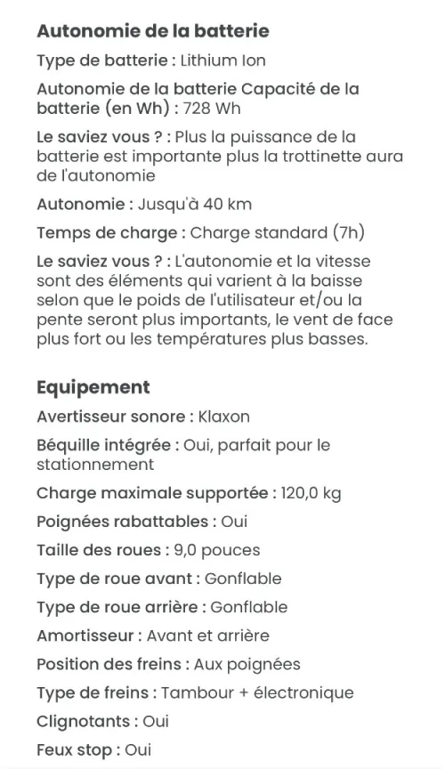 Trottinette électrique  dualtron pop