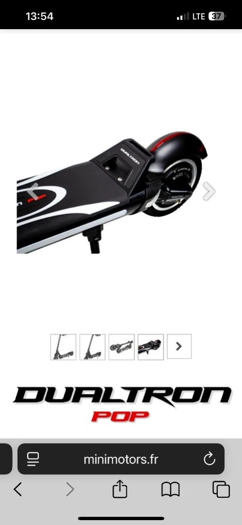 Trottinette électrique  dualtron pop