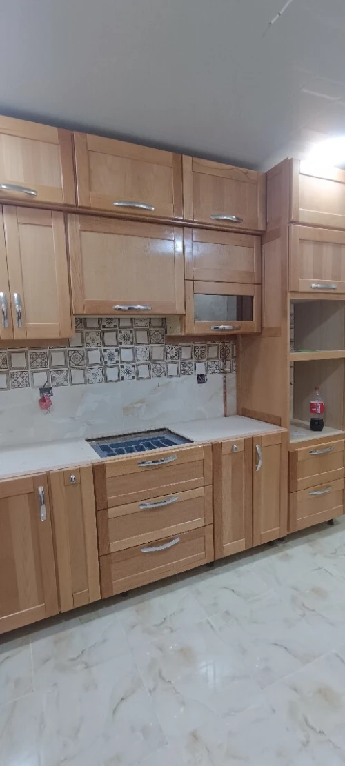 Cuisine et dressing en bois hêtre