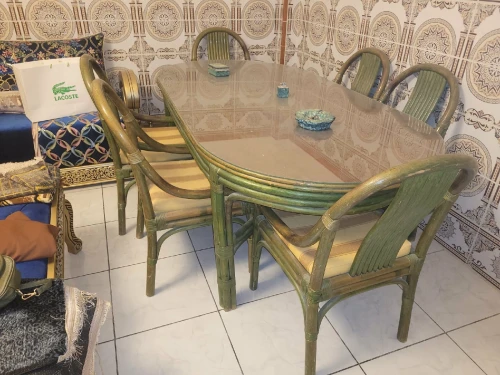 Table en bambou