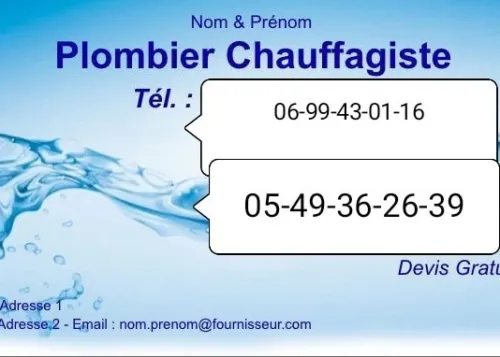 Plombier chauffagiste 