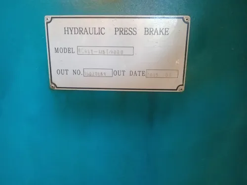 Plieuse hydraulique 125T