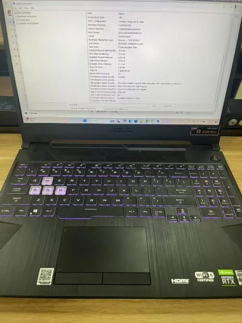 asus tuf gaming a15 fa506qm 240hz ryzen7 5800h rtx 3060
