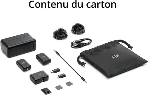 DJI Mic - Compact et Portable micros Lavalier sans Fil 