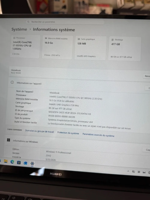 Huawei matebook d14