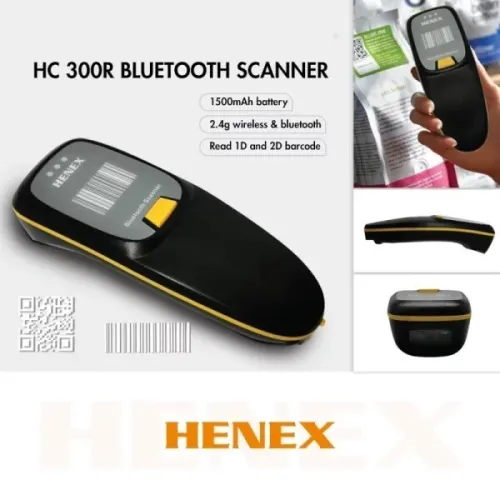 Lecteur de codes-barres sans fil Henex HC-300R 1D 2D