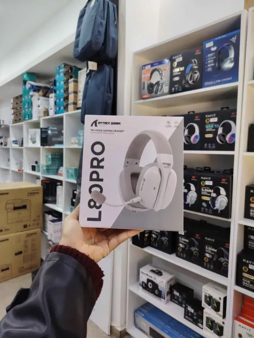 Casque Attack Shark L80 Pro white 2.4G/BT/Wired Tri -mode Switching
