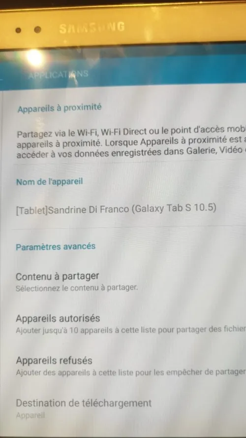 À vendre Samsung Galaxy Tab S 10.5  Bon état