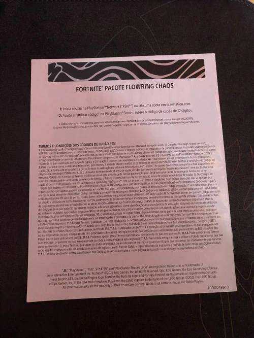 Fortnite Flowering Chaos Bundle + 1000 V-Bucks (PS5) DIGITAL CODE