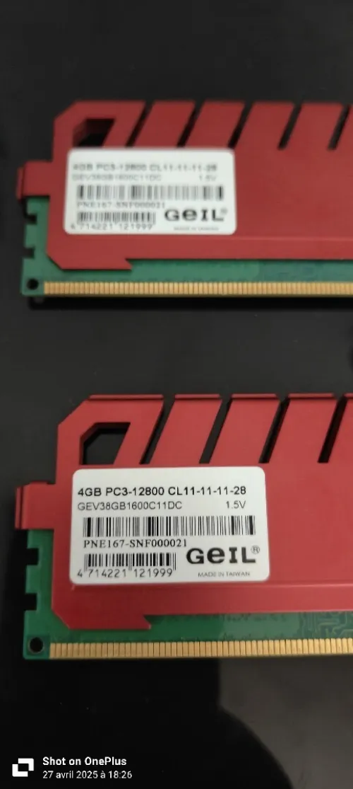 Ram 4gb+4gb