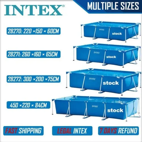 Piscine INTEX 300x200x75 cm : 3 x 2 x 0.75 m 26273