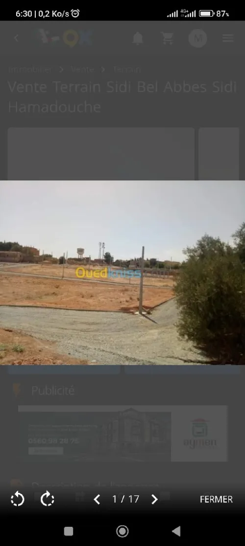 Vente Terrain Sidi Bel Abbès Sidi hamadouche