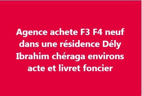 Cherche achat Appartement Alger Dely brahim