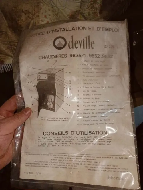 Chaudière deville original