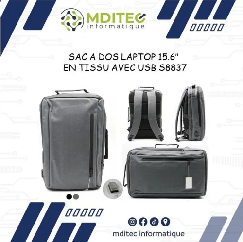 SAC A DOS LAPTOP 14'' 15.6'' 17''