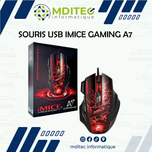 SOURIS USB IMICE GAMING A7
